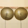 Brass Polished Wall Hanging Lamp Set Of 2 - photo
