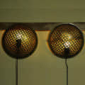 Brass Polished Wall Hanging Lamp Set Of 2 - rear_view