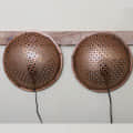Antique Copper Polished Wall Hanging Lamp (Set Of 2) - front_view