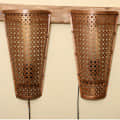 Antique Copper Polished Wall Hanging Lamp (Set of 2) - photo