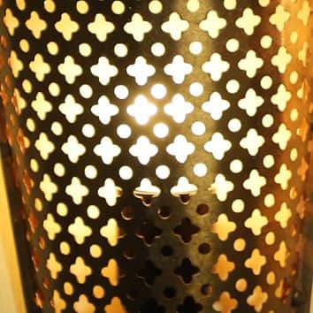 Antique Copper Polished Wall Hanging Lamp (Set of 2) - rear_view