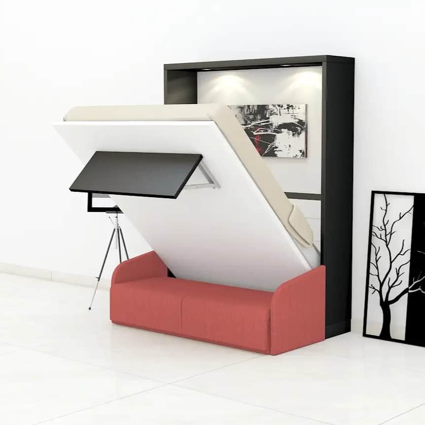 Neptune E Wallbed with Sofa Queen size - front_view