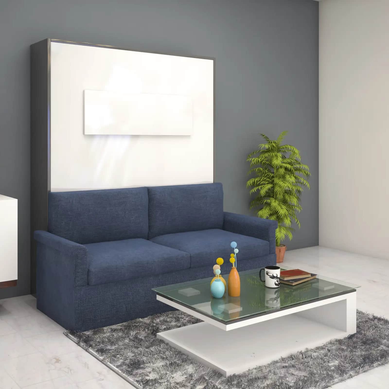 Oliver A Wallbed with Sofa Queen size - top_view