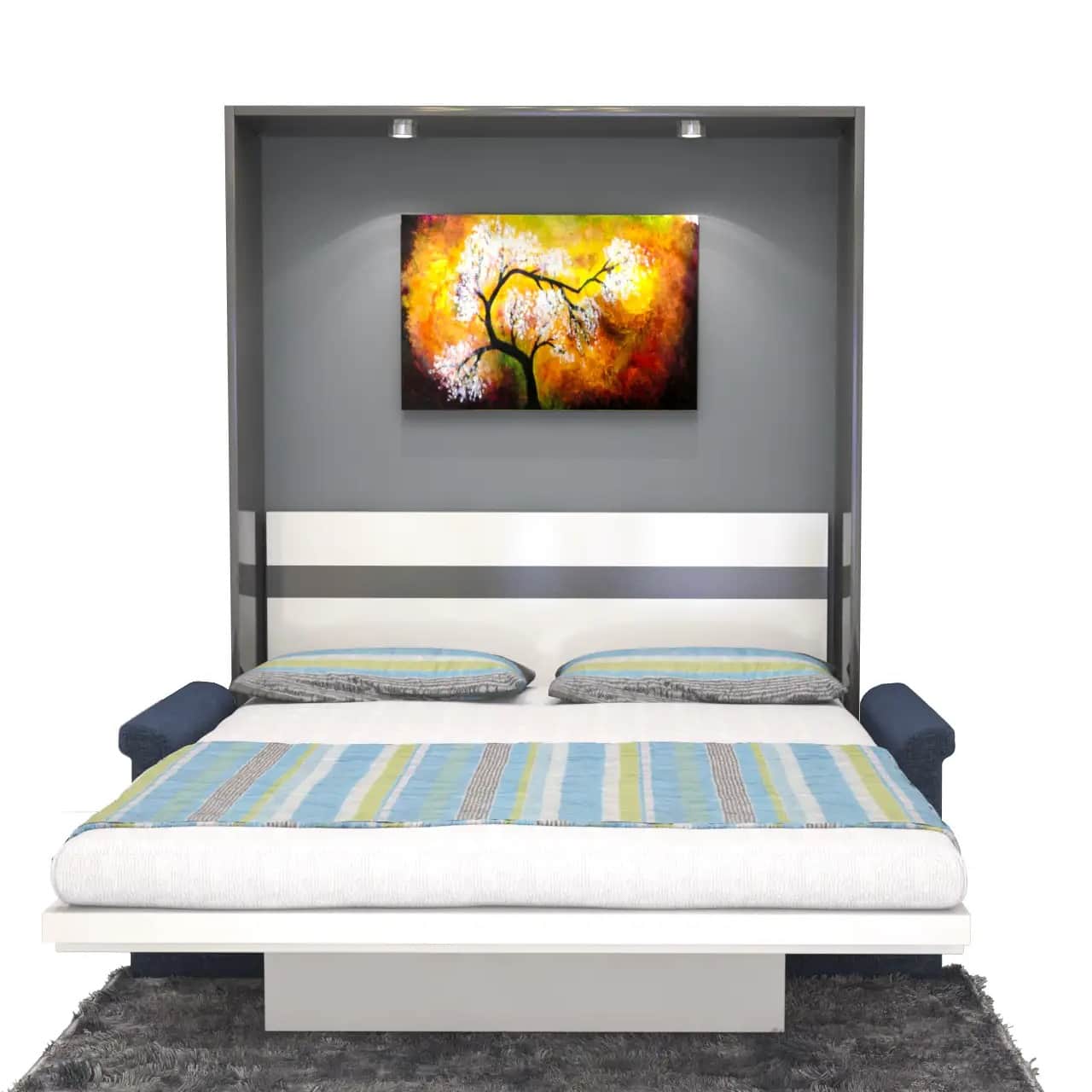 Oliver A Wallbed with Sofa Queen size - rear_view