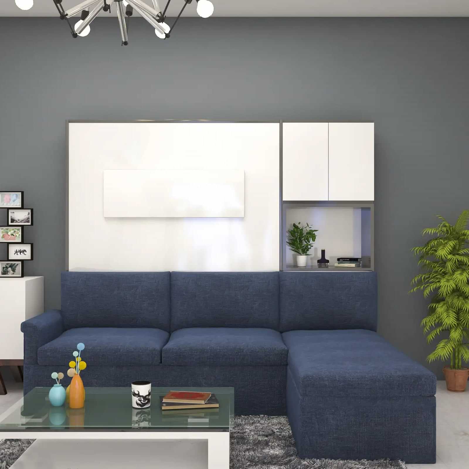 Oliver LX Wallbed with Sofa Queen size - photo