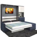 Oliver LX Wallbed with Sofa Queen size - rear_view