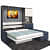 Oliver LX Wallbed with Sofa Queen size - rear_view