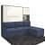Oliver LX Wallbed with Sofa Queen size - right_view