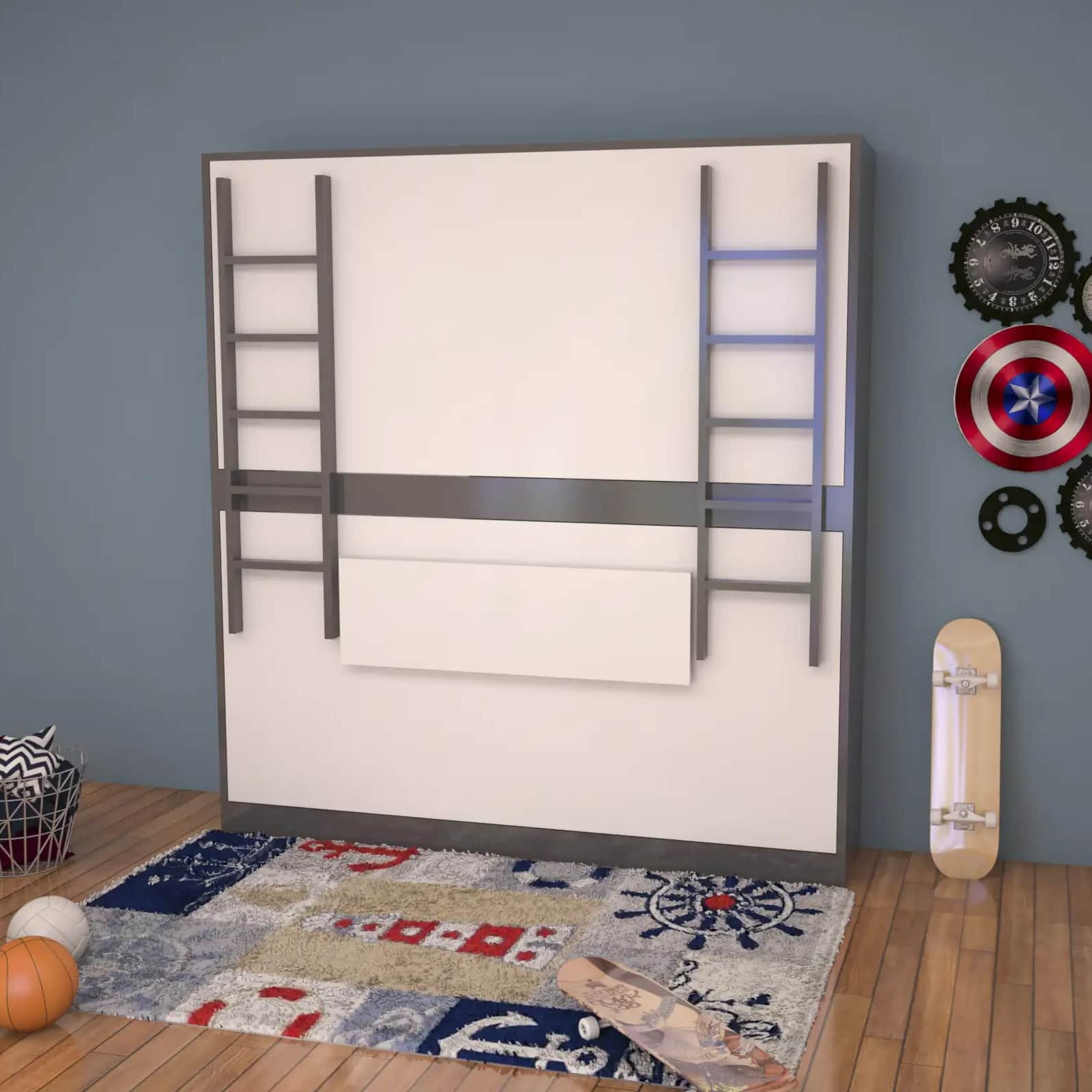 Electra Bunk Wallbed Single size - front_view