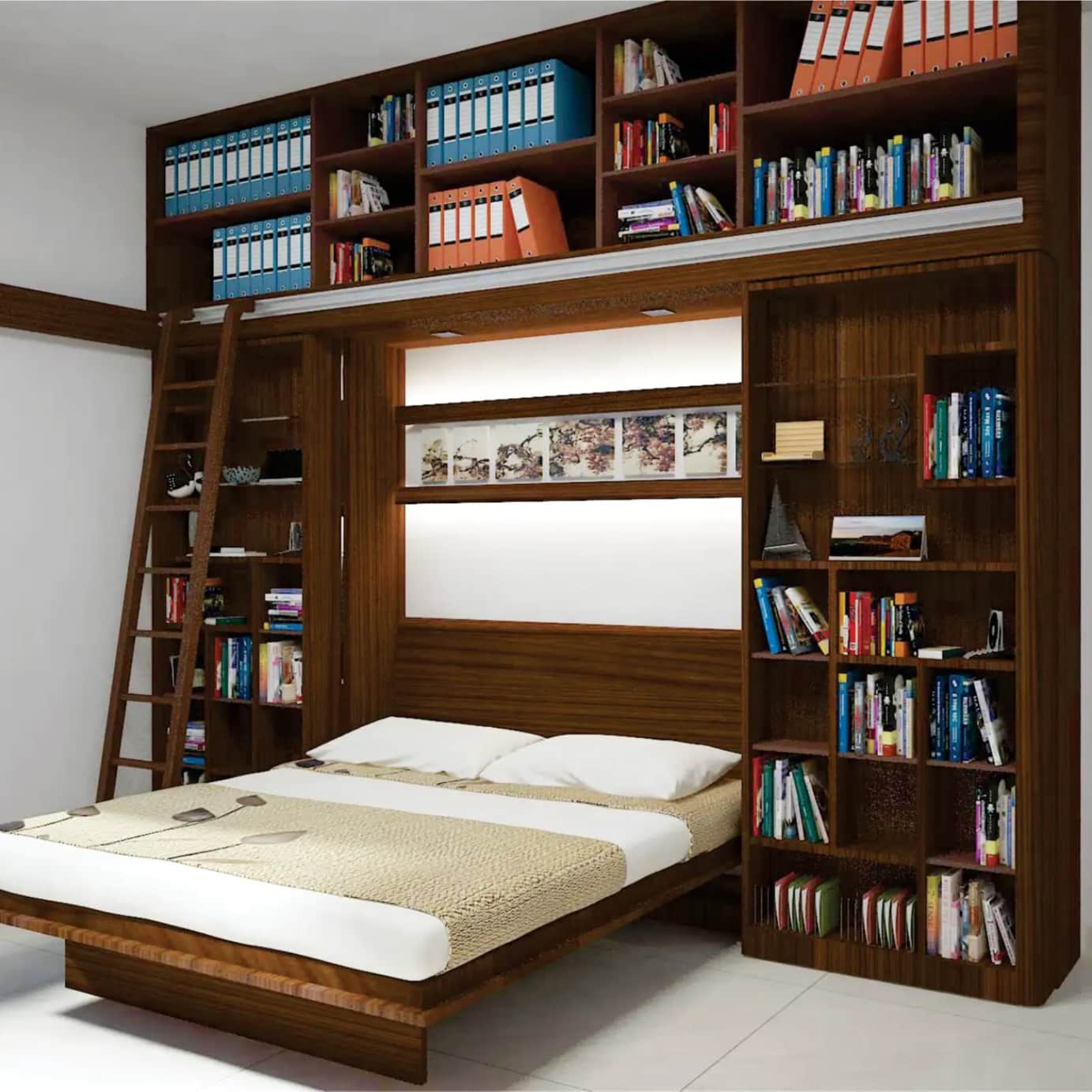 Magnus Ultra Queen Size OnePlus Wallbed Systems - rear_view