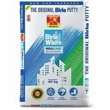 Birla White Wall Care Putty White Cement Based - photo