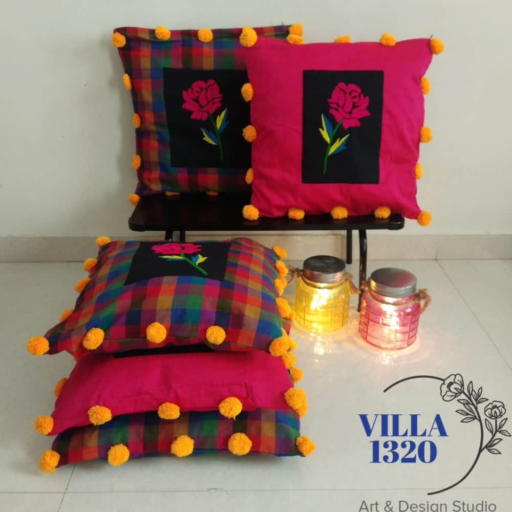 Handembroidered Cushion Covers - photo