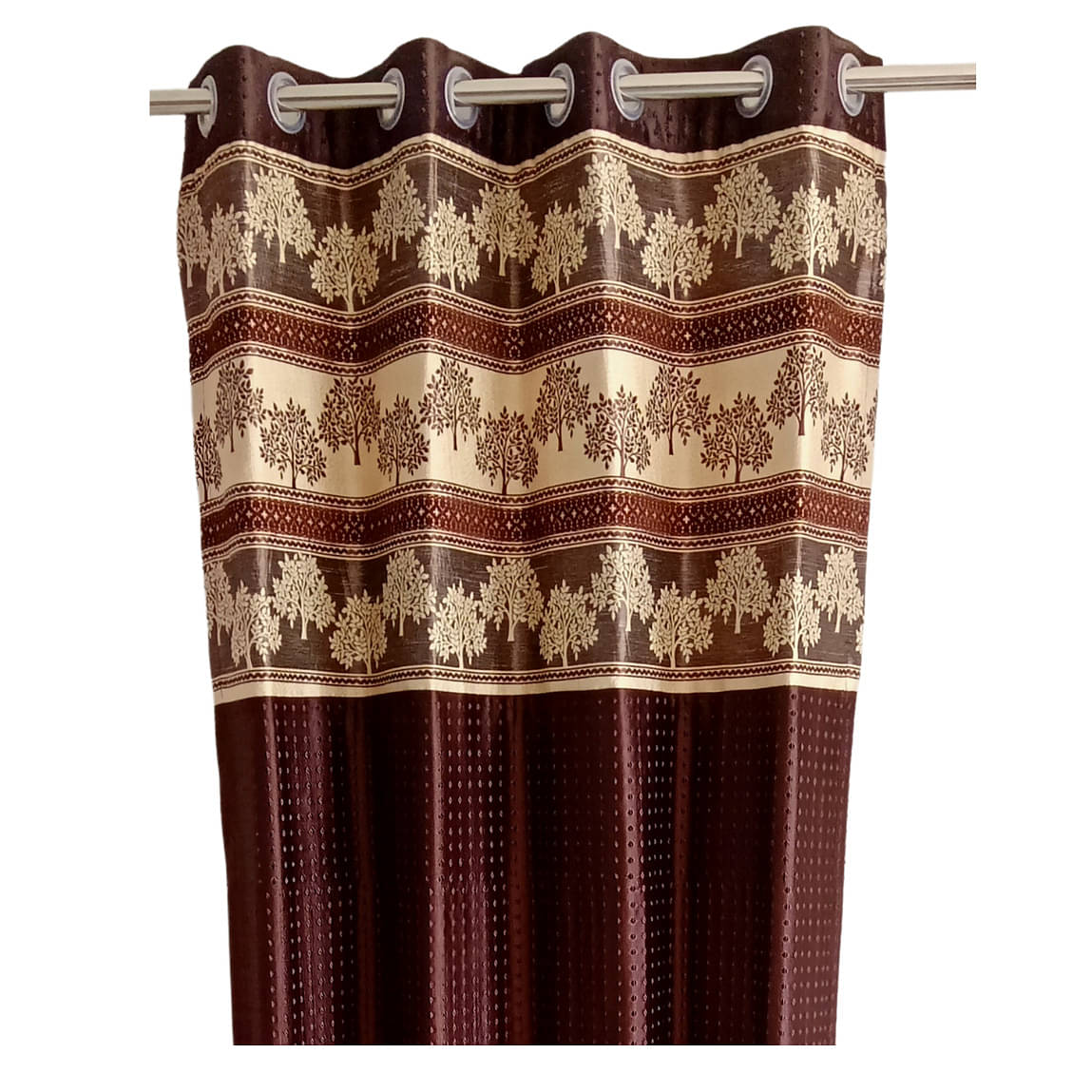 Brown Polyster Curtain For Door