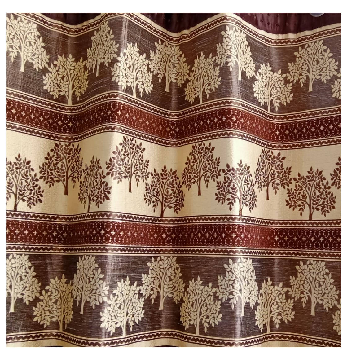 Brown Polyster Curtain For Door
