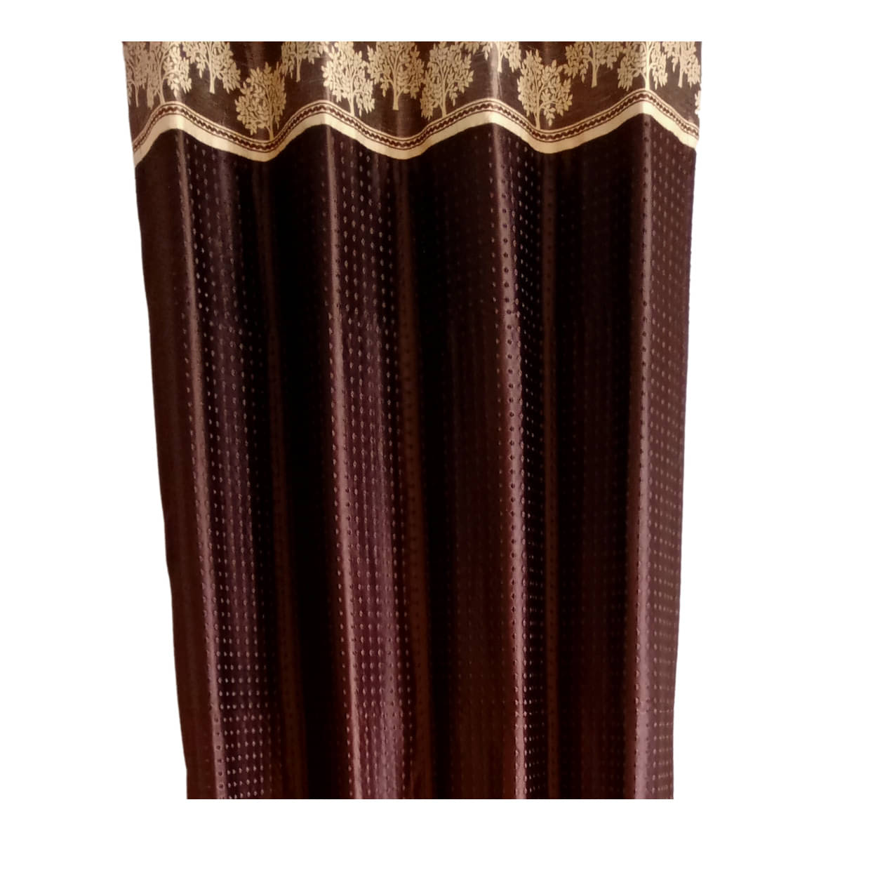 Brown Polyster Curtain For Door