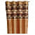 Cream Polyster Curtain - front_view