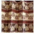 Cream Polyster Curtain - top_view