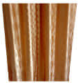 Cream Polyster Curtain - left_view