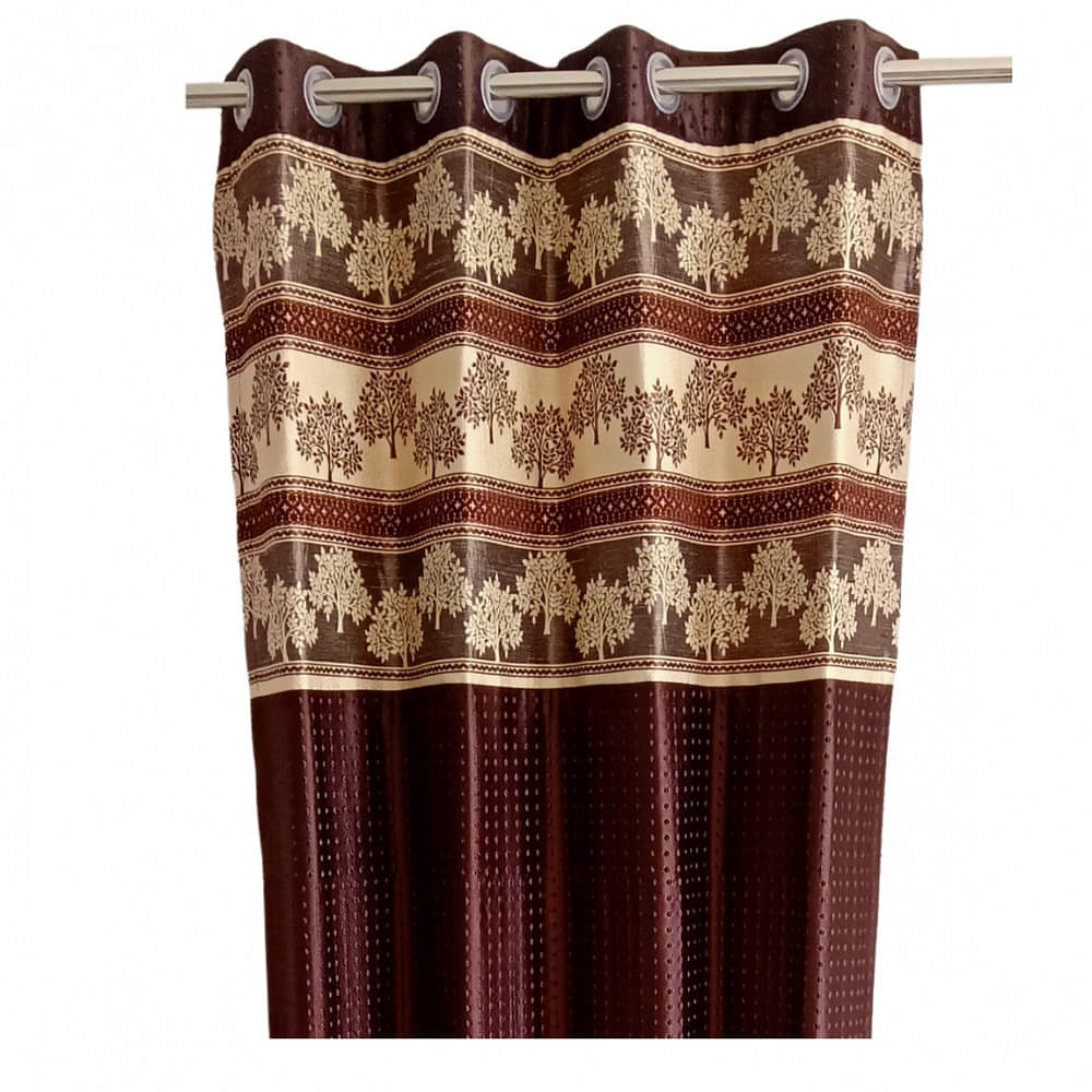 Brown Polyster Curtain - photo