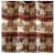 Brown Polyster Curtain - top_view
