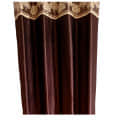 Brown Polyster Curtain - left_view