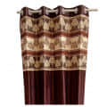 Brown Polyester Curtain - photo