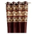 Brown Polyester Curtain - front_view