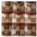 Brown Polyester Curtain - top_view