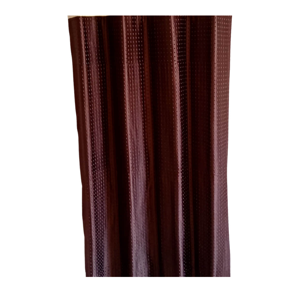 Brown Polyester Curtain - rear_view