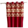 Red Polyster Curtain 2 - photo