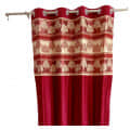 Red Polyster Curtain 2 - front_view