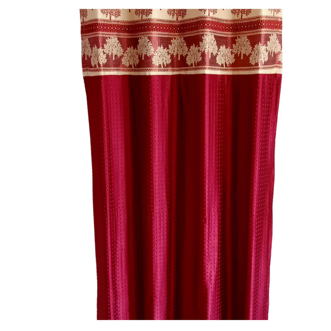 Red Polyster Curtain 2 - left_view