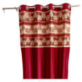 Red Polyster Curtain 3 - front_view