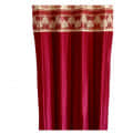 Red Polyster Curtain 3 - left_view