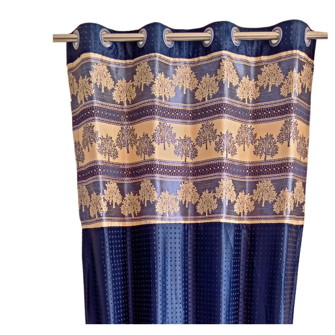 Blue Polyster Curtain 1