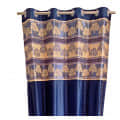 Blue Polyster Curtain - front_view