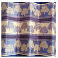 Blue Polyster Curtain - top_view