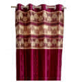 Wine Polyester Curtain - photo