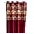 Wine Polyester Curtain - front_view