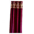 Wine Polyester Curtain - left_view