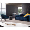 Luxury 3 Seater Sofa in Blue Color - front_view