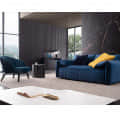 Luxury 3 Seater Sofa in Blue Color - top_view