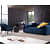 Luxury 3 Seater Sofa in Blue Color - top_view