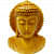 Wooden buddha head - photo
