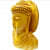 Wooden buddha head - rear_view