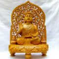 Wooden buddha - top_view