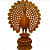 Wooden peacock undercut - rear_view