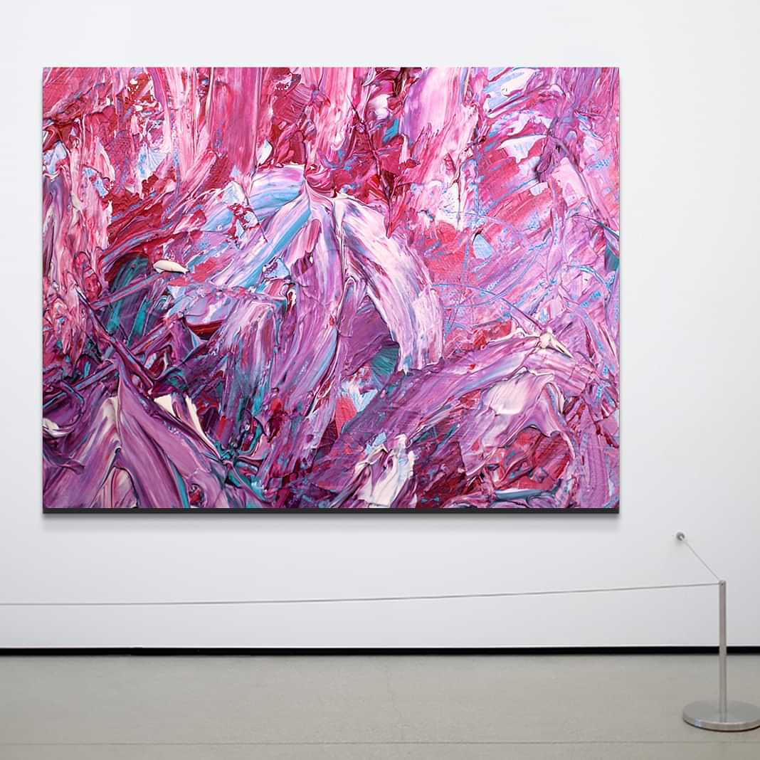 Artz City's 'Purple Canyon' Abstract Art - photo
