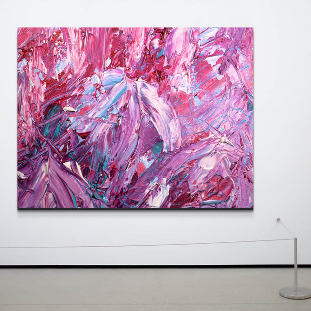 Artz City's 'Purple Canyon' Abstract Art - photo