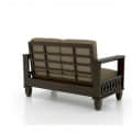 Fujairah Sheesham Wood Sofa Set - rear_view